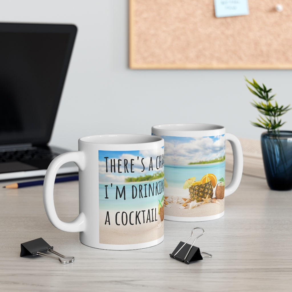 Beachy Cocktail Ceramic Mug
