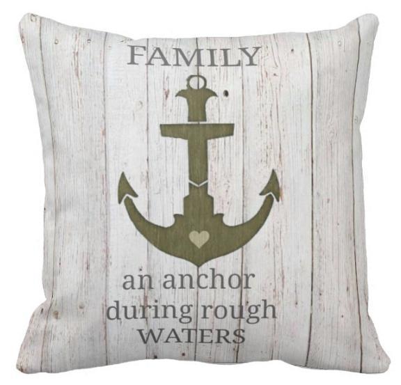 Coastal Family Pillow Cover