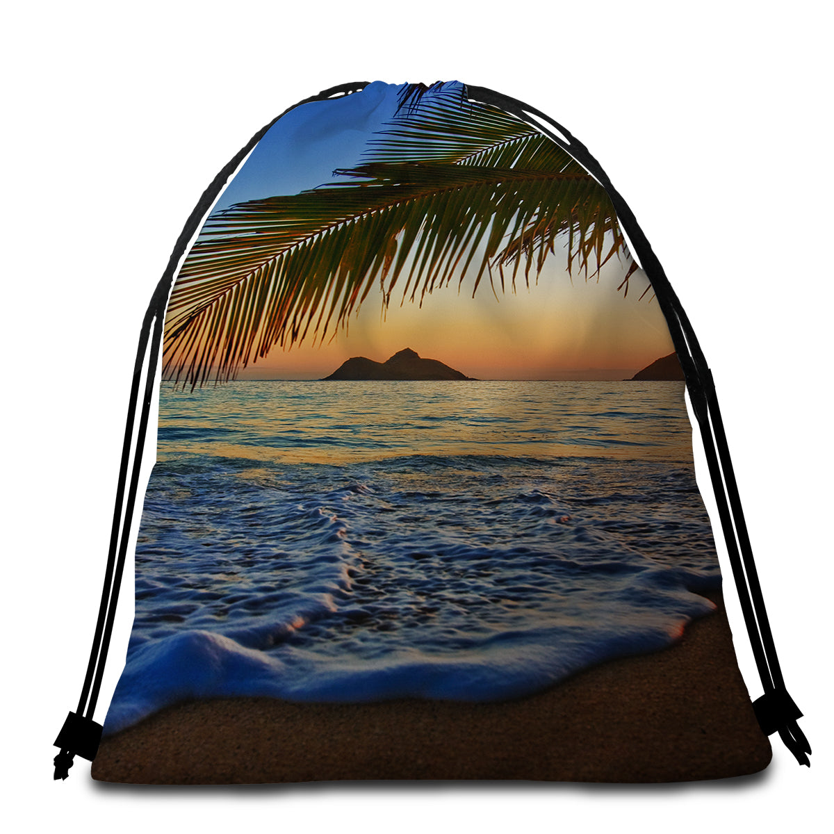 Tropical Sunset Towel + Backpack