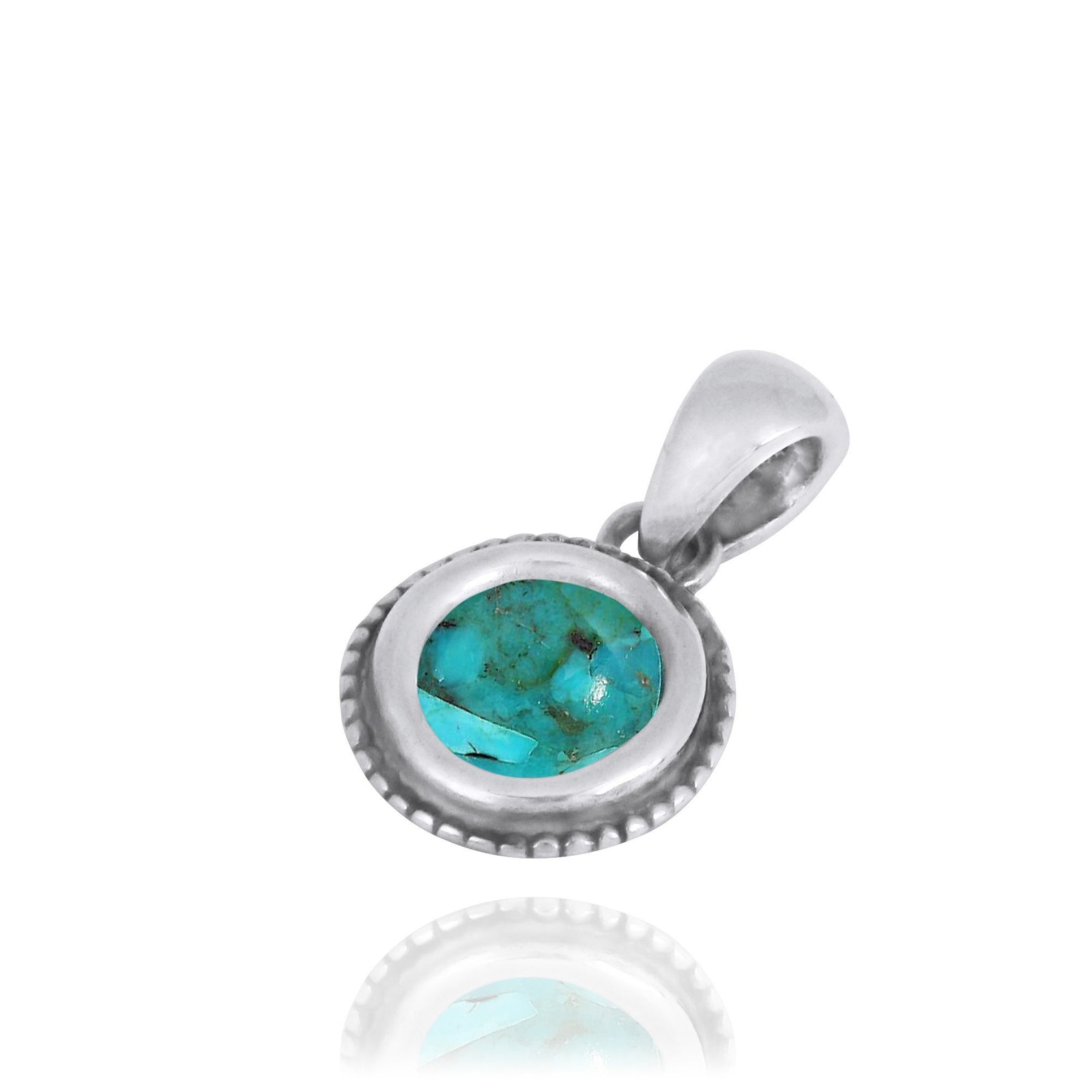Compressed Turquoise Pendant