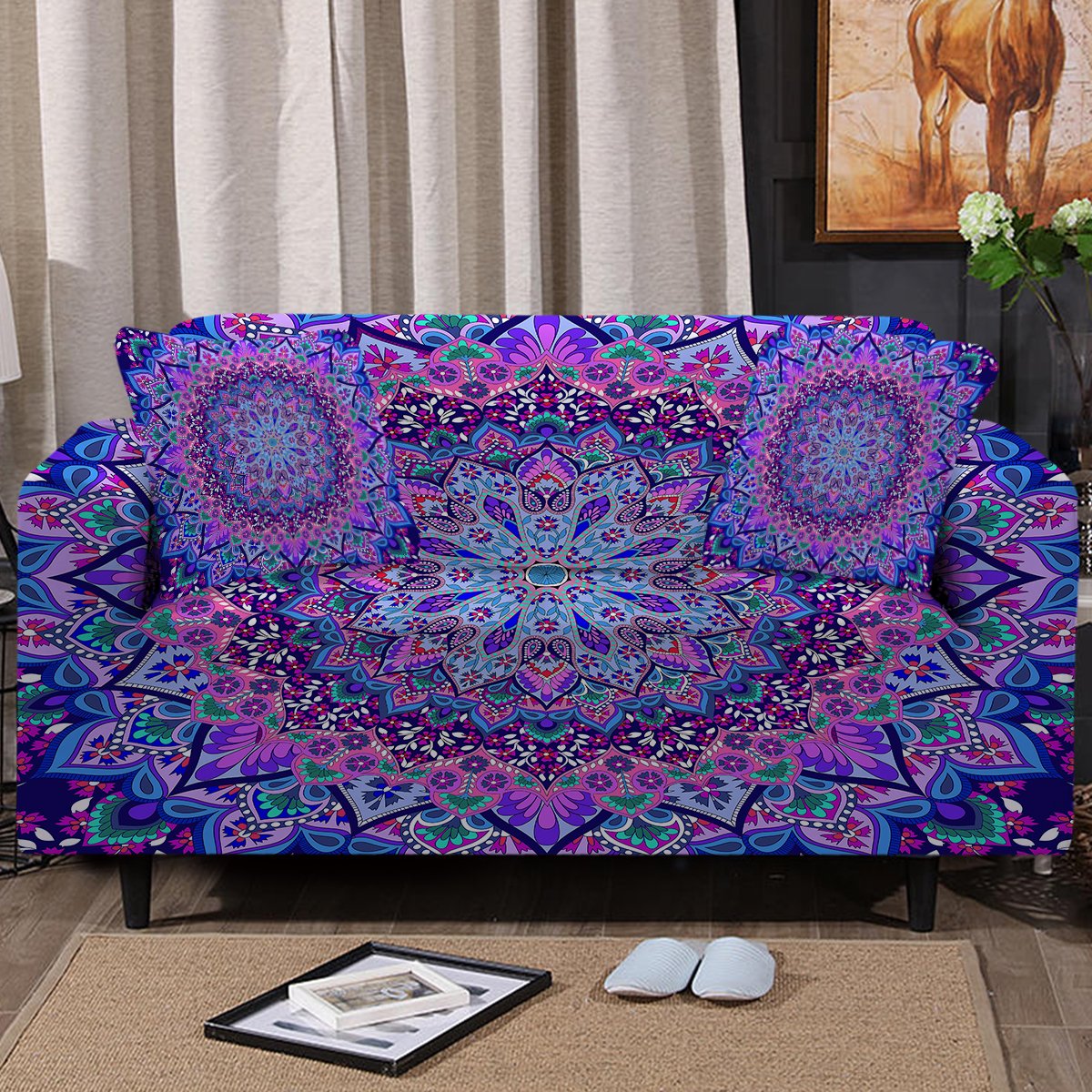 Cosmic Bohemian Couch Cover