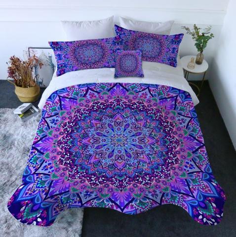 Cosmic Bohemian Comforter with Shams and Pillow Cover