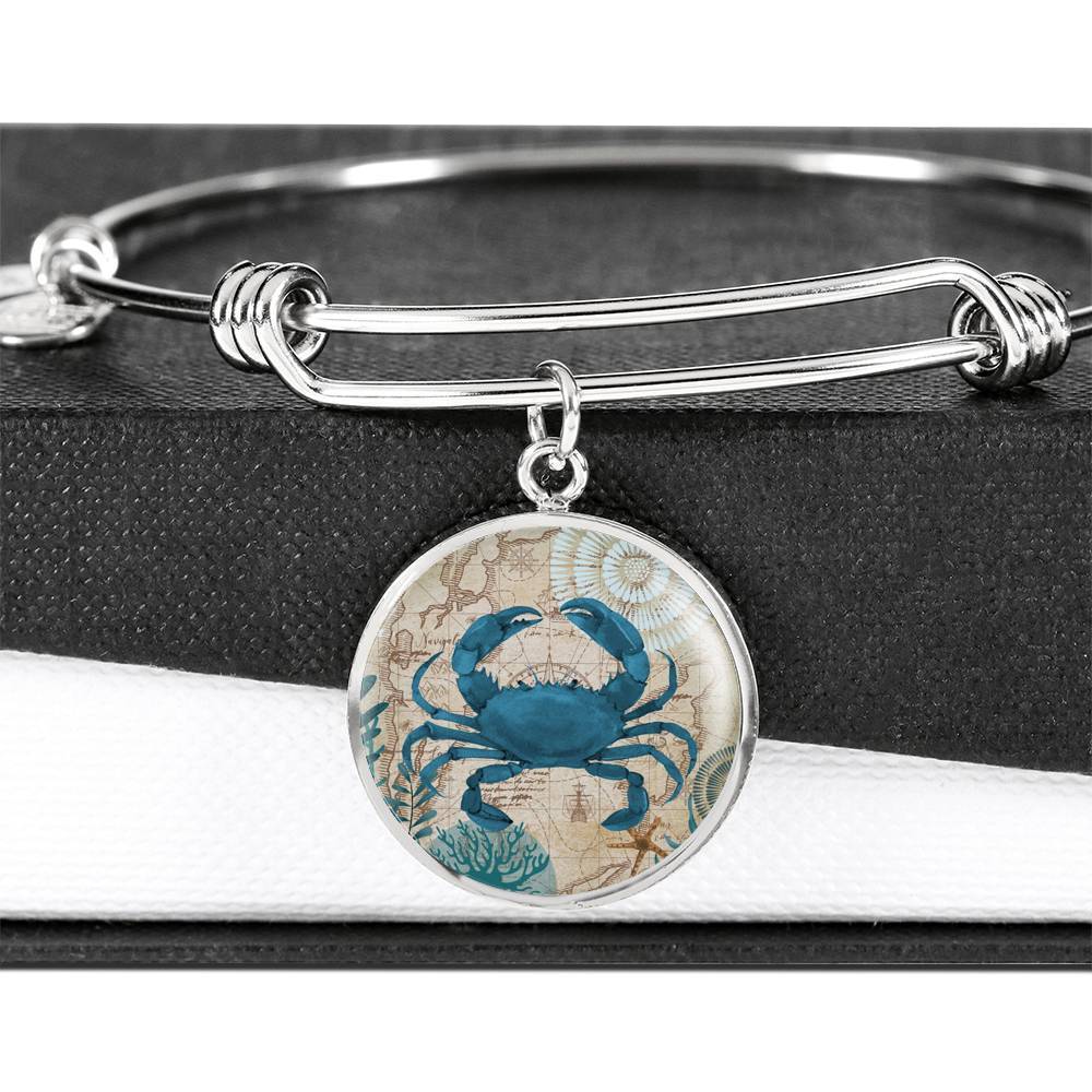 Crab Love Bangle Bracelet