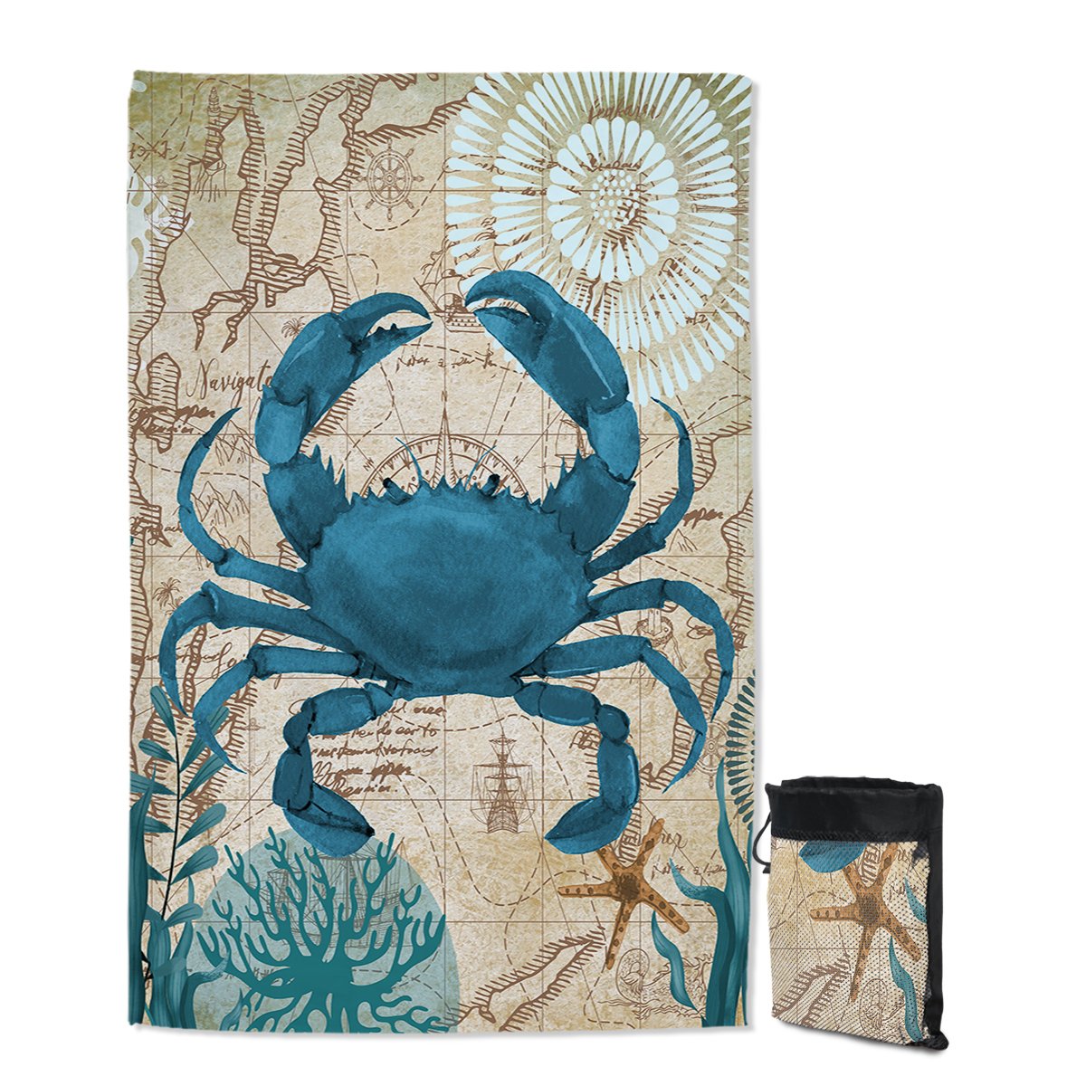 Crab Love Sand Free Towel