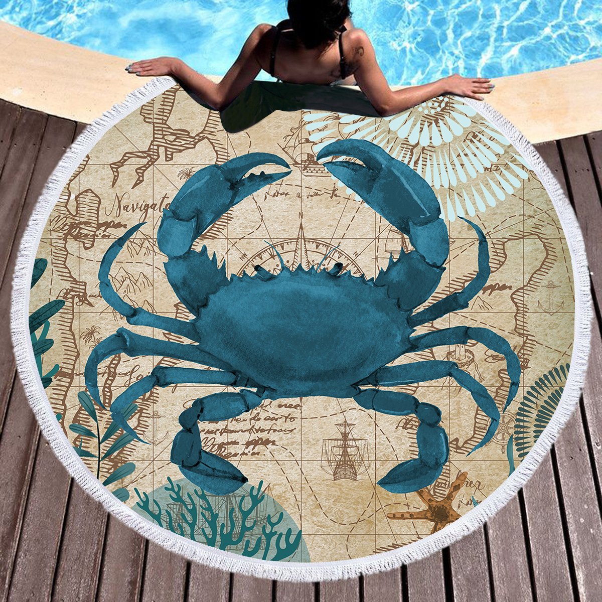 Crab Love Towel + Backpack