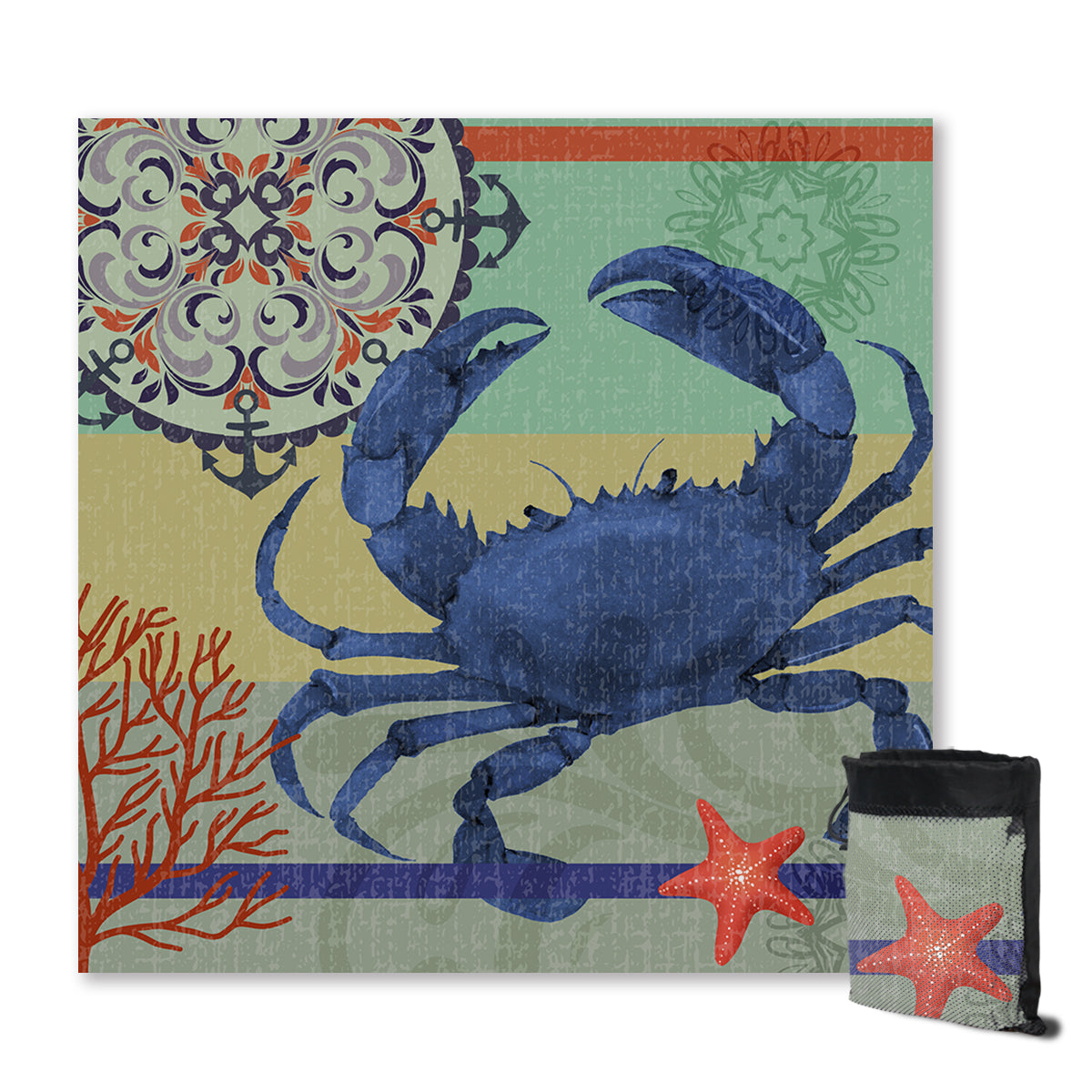 Crab Passion Sand Free Towel