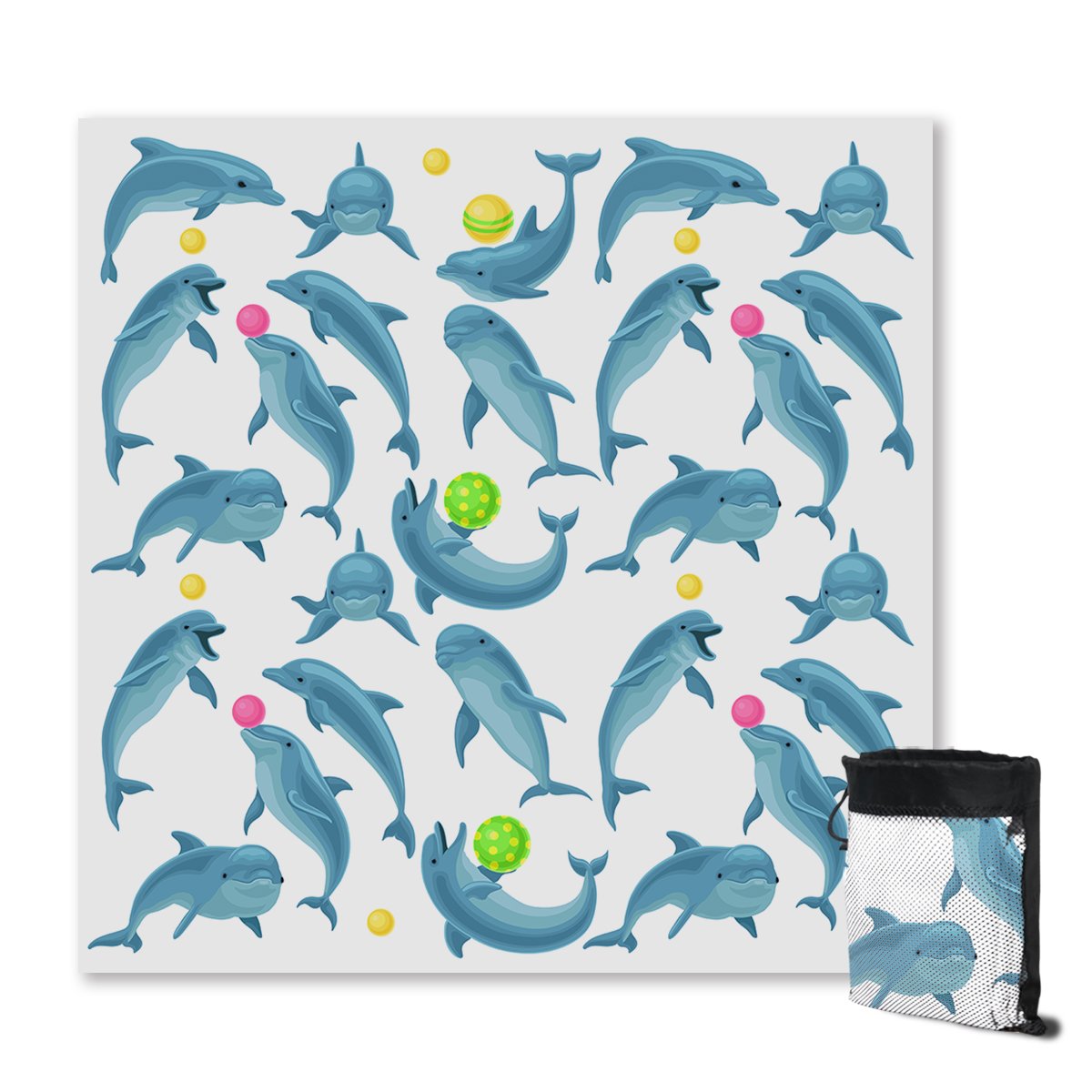 Dolphins Soul Fins Sand Free Towel