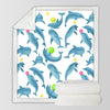 Dolphins Soul Fins Soft Sherpa Blanket