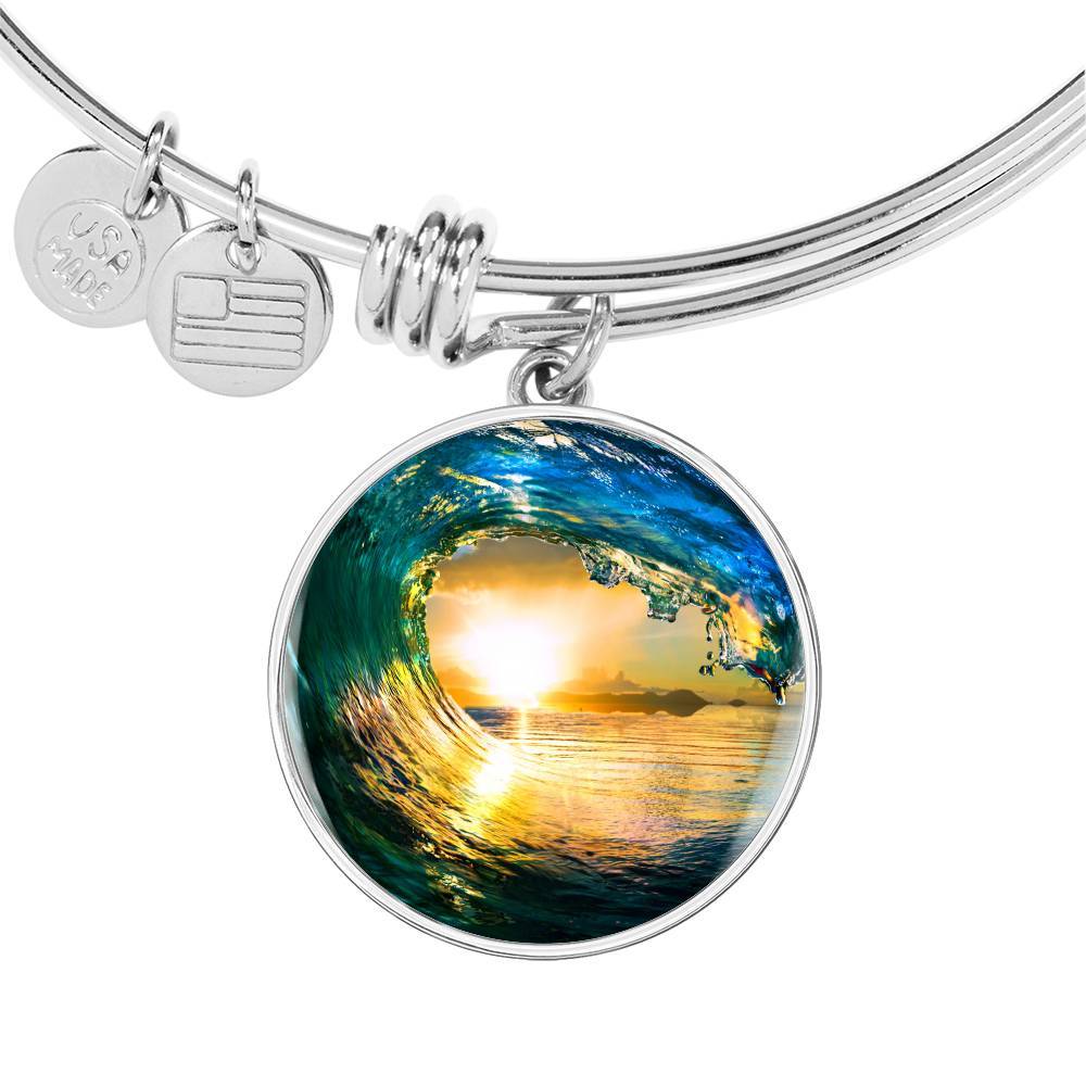 Eye of the Ocean Bangle Bracelet