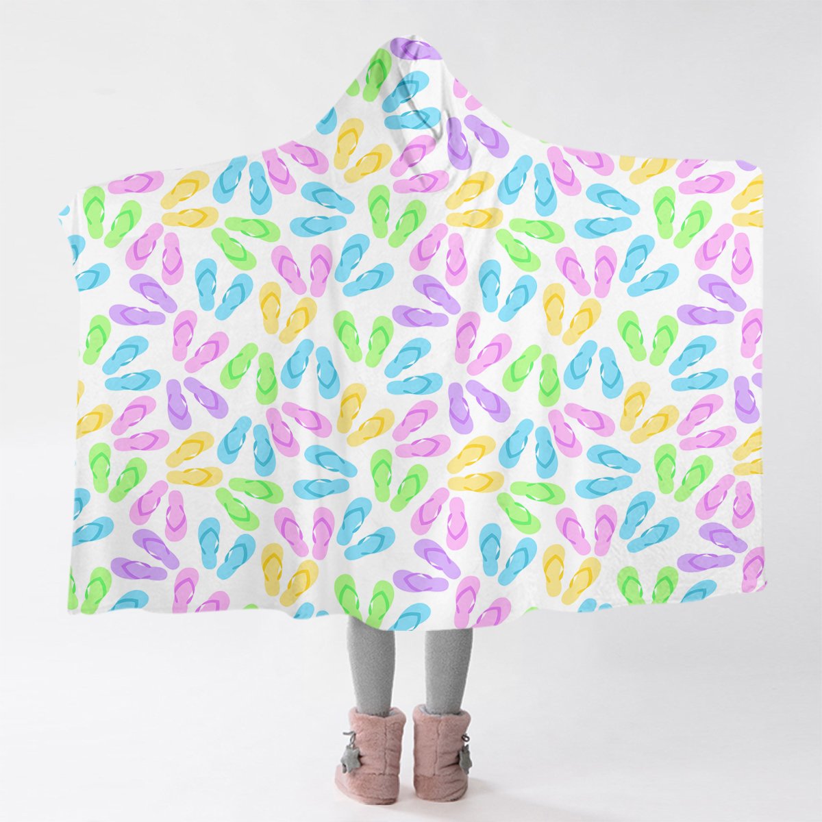 Flip Flops Galore Cozy Hooded Blanket