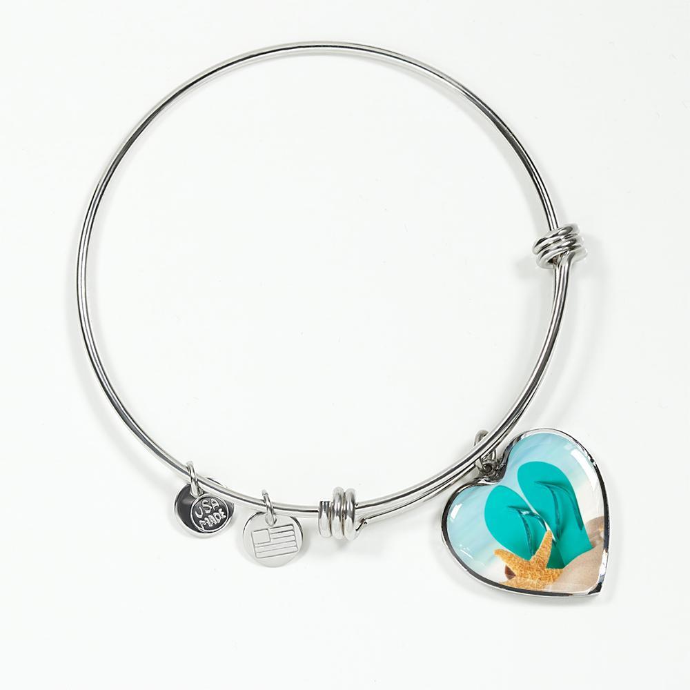 Flip Flops On The Beach Bracelet