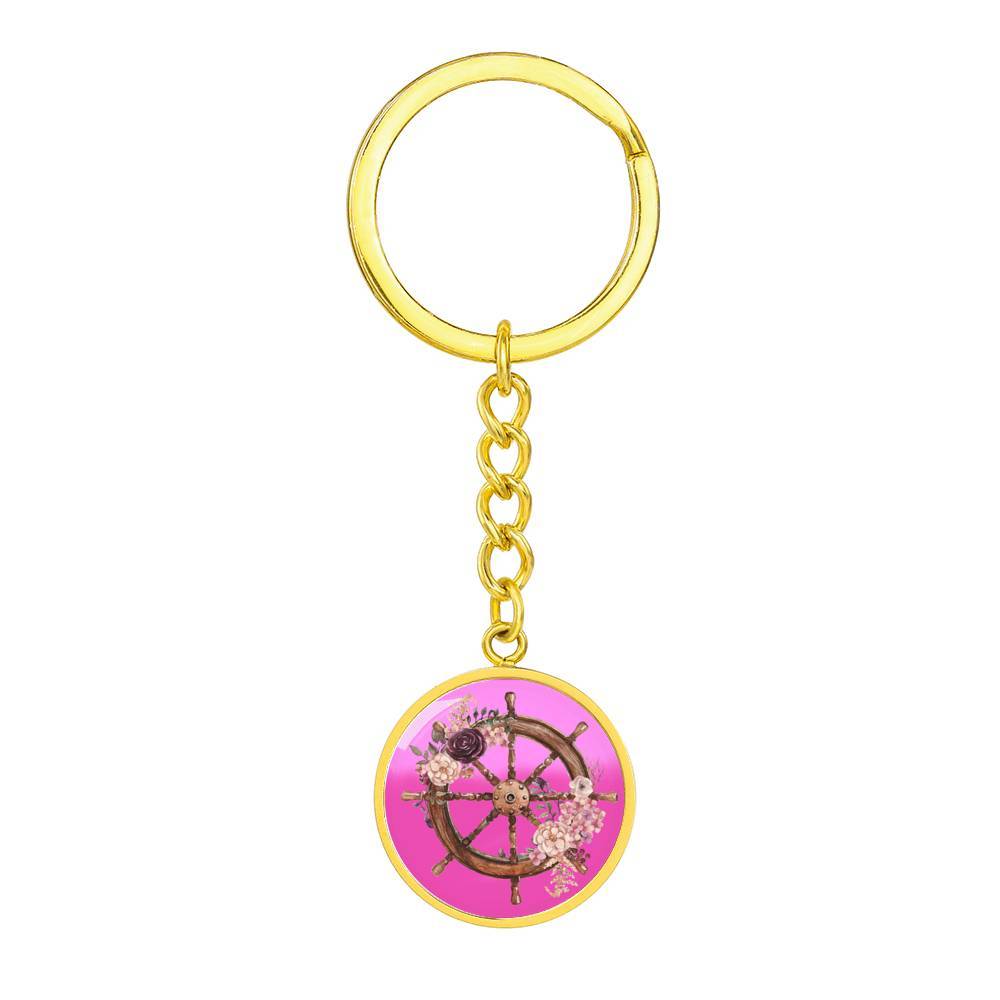 Flowery Helm Beachy Keychain