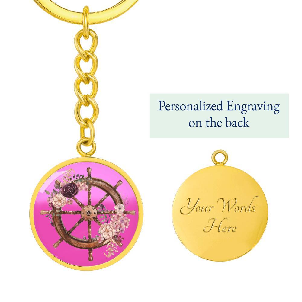 Flowery Helm Beachy Keychain