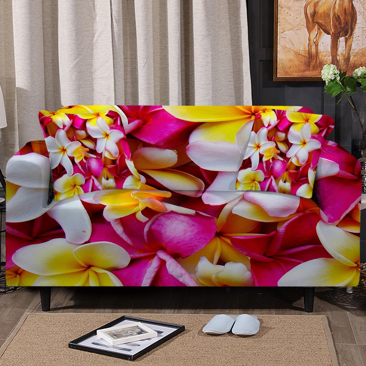 Frangipani Couch Cover