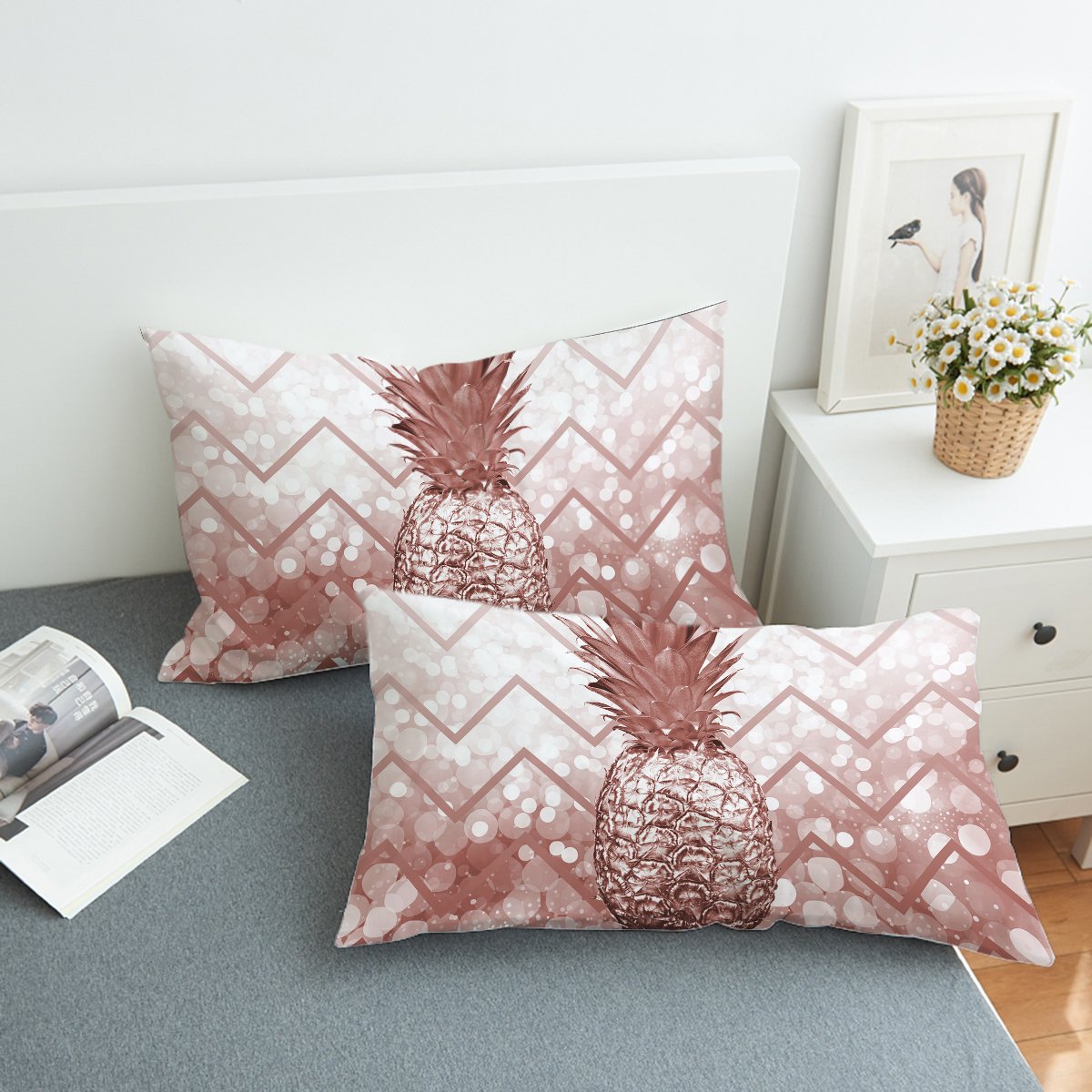 The Golden Pineapple Duvet Cover Set