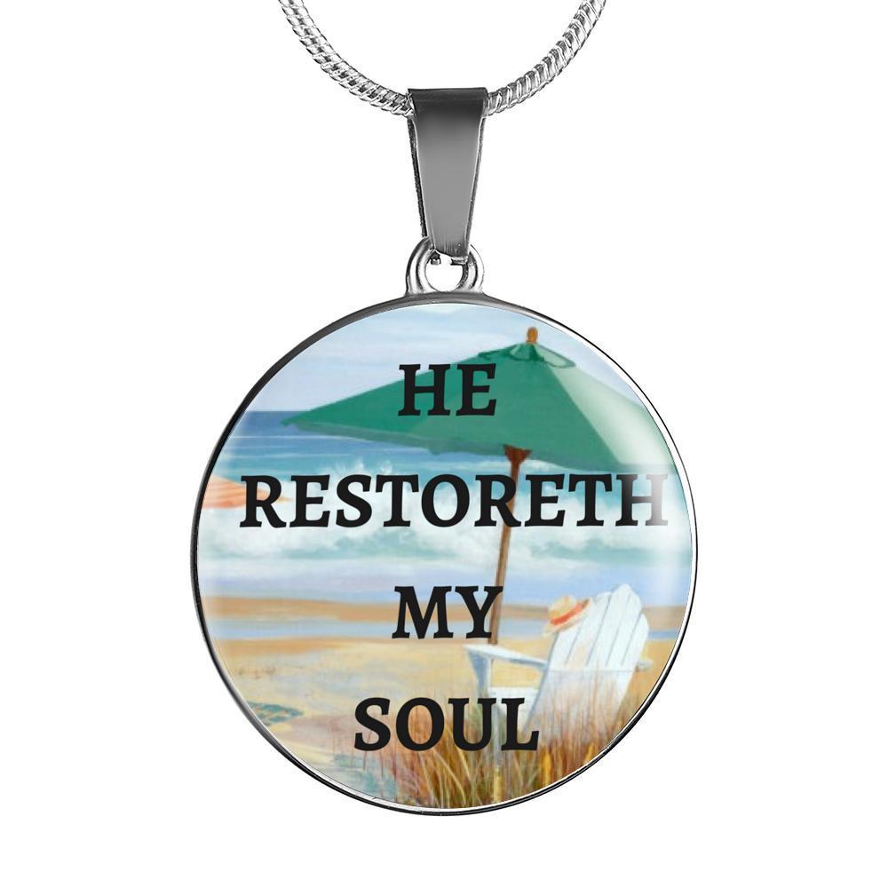 He Restoreth My Soul Necklace