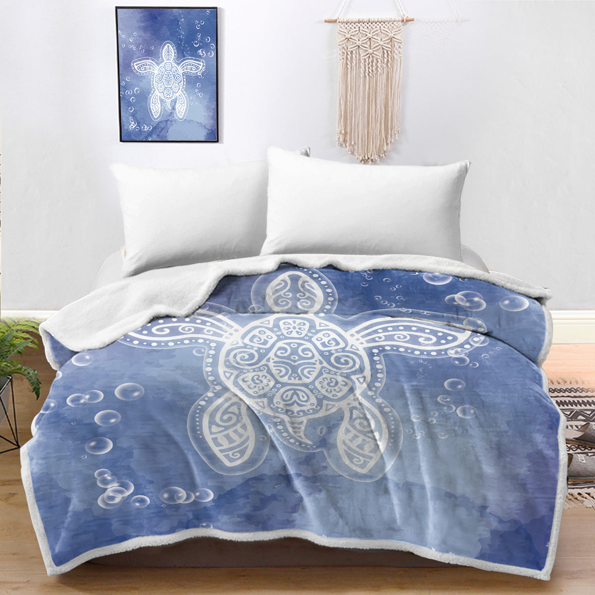 Honu Healing Bedspread Blanket