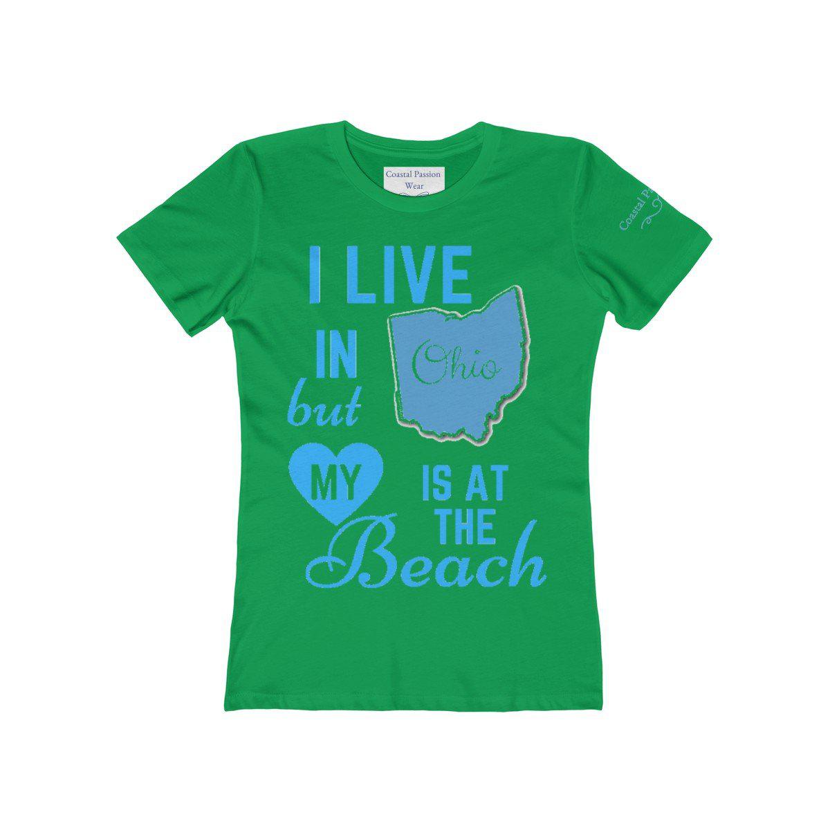 I Live In Ohio But My Heart Is at the Beach Shirt