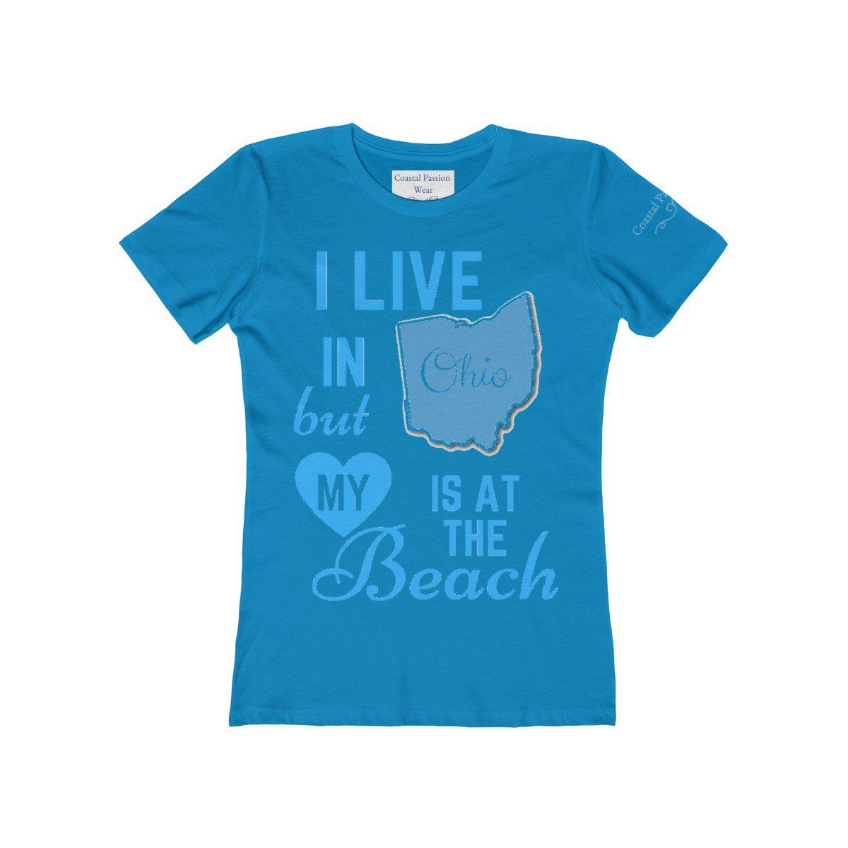 I Live In Ohio But My Heart Is at the Beach Shirt