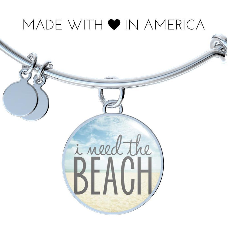 I Need The Beach Bangle Bracelet