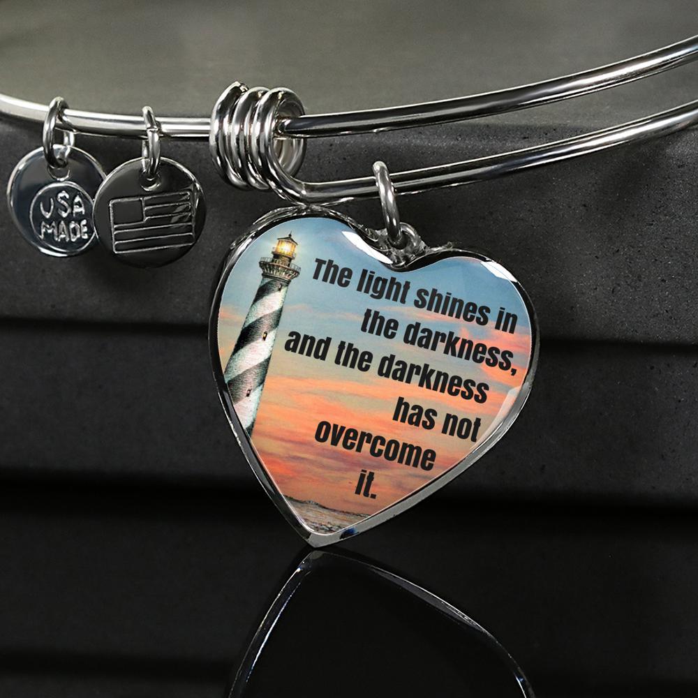 John 1:5 Heart Necklace