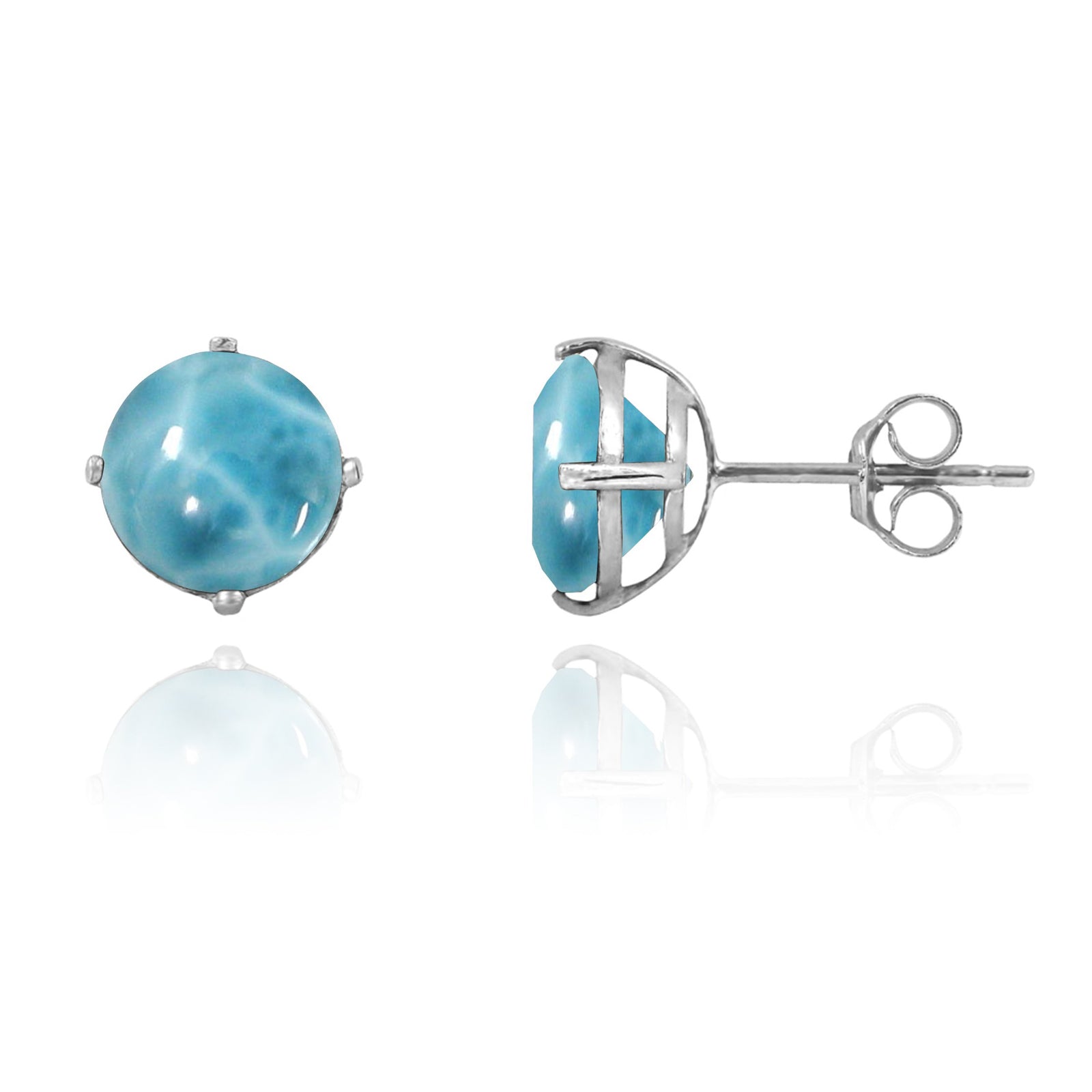 Larimar Stud Earrings
