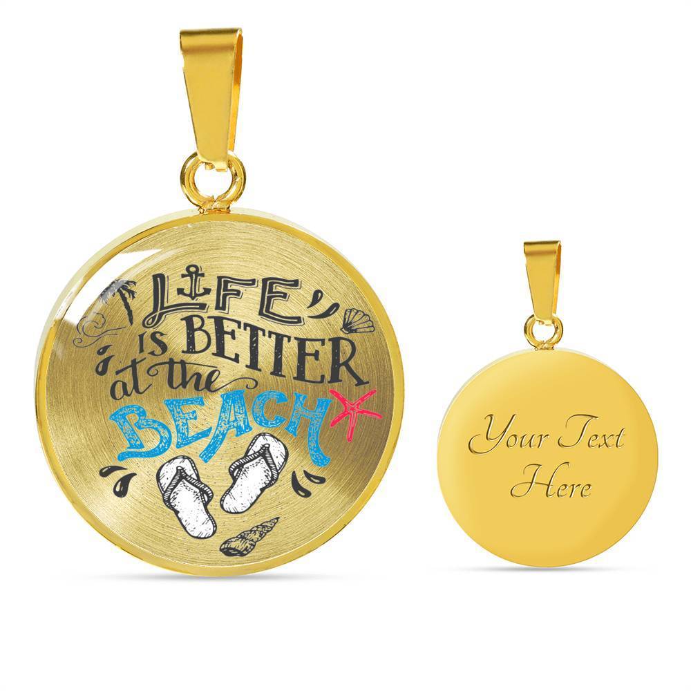 Life Is Better at the Beach Necklace