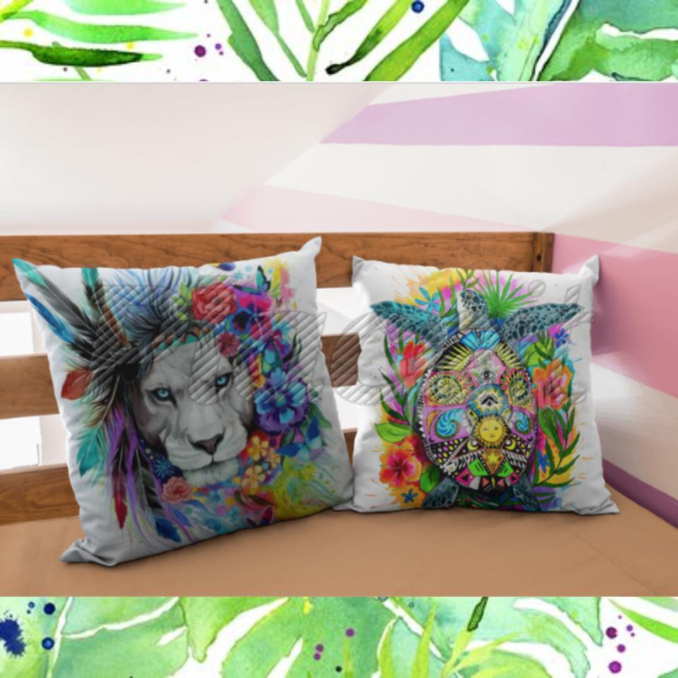 Lion Vibes Pillow Cover Set