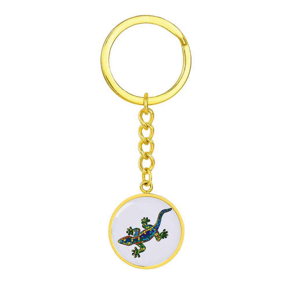 Lucky Gecko Beachy Keychain