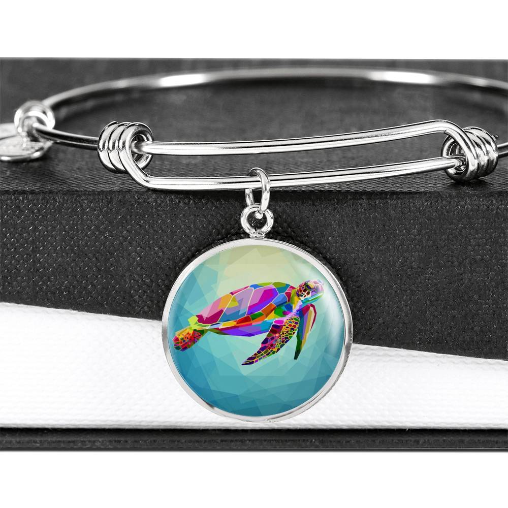 Maui Sea Turtle Bangle Bracelet