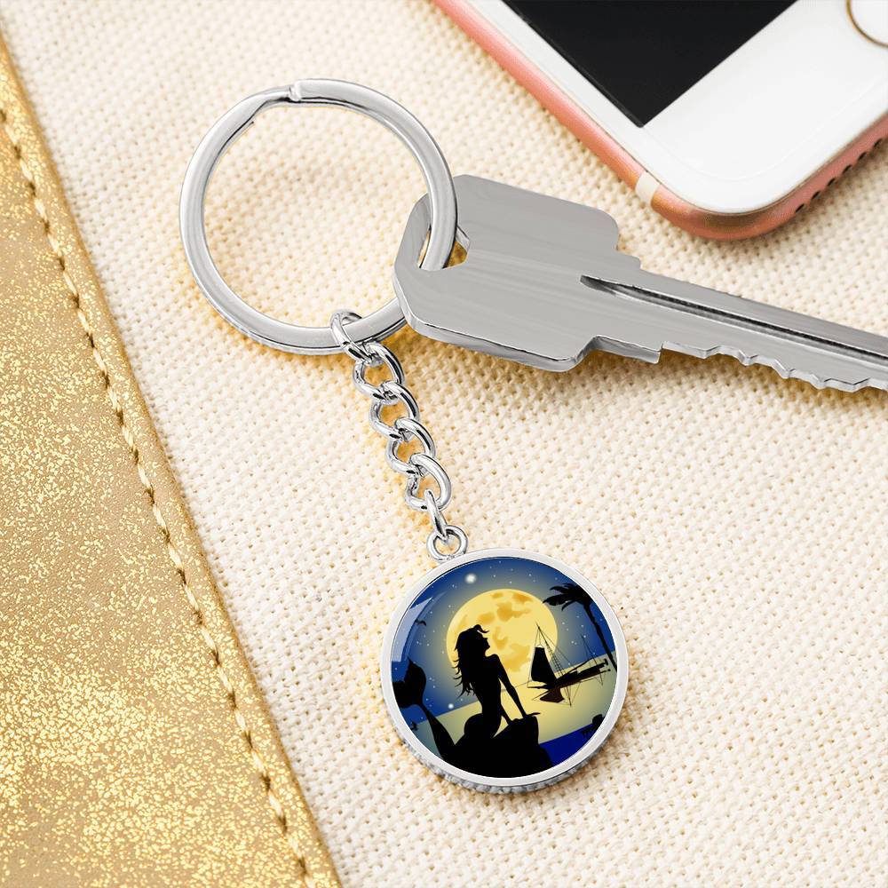 Moonlight Mermaid Beachy Keychain