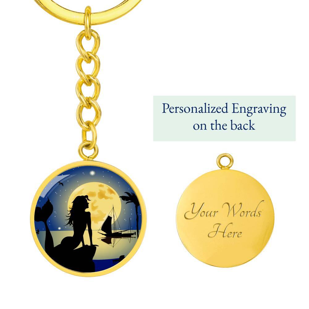 Moonlight Mermaid Beachy Keychain