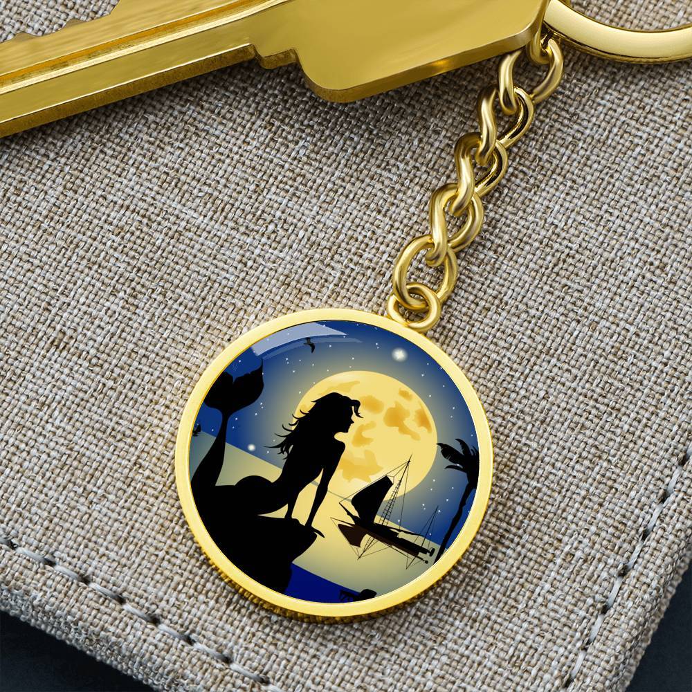 Moonlight Mermaid Beachy Keychain