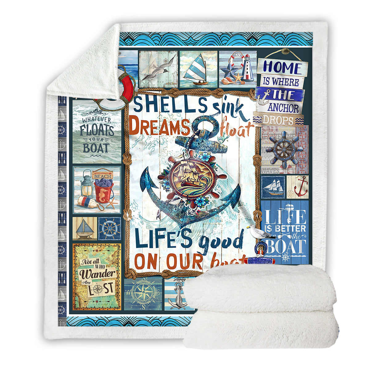 Nautical Dreams Bedspread Blanket