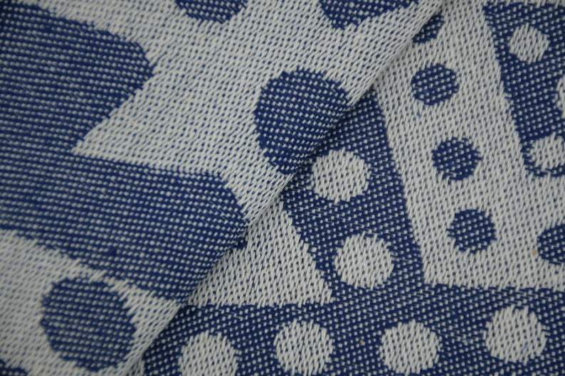 Navy Blue Mandala 100% Cotton Towel