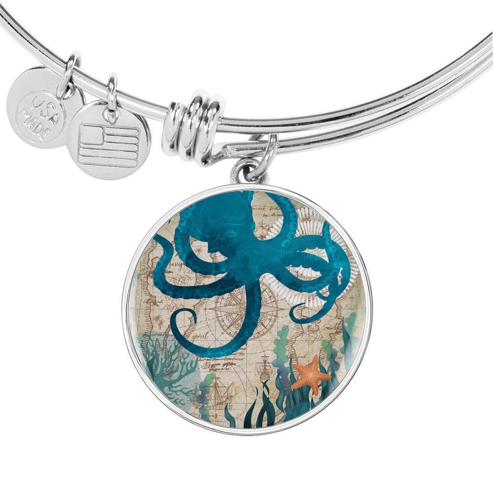 Octopus Love Bangle Bracelet