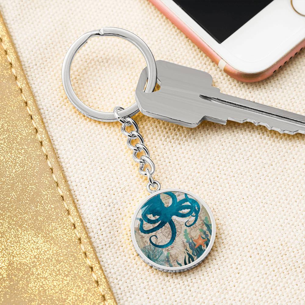 Octopus Love Beachy Keychain