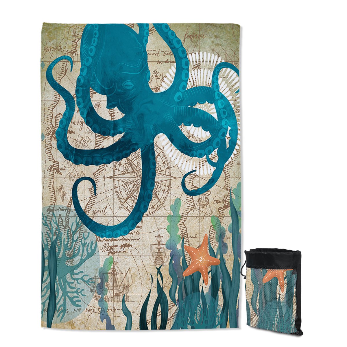 Octopus Love Sand Free Towel
