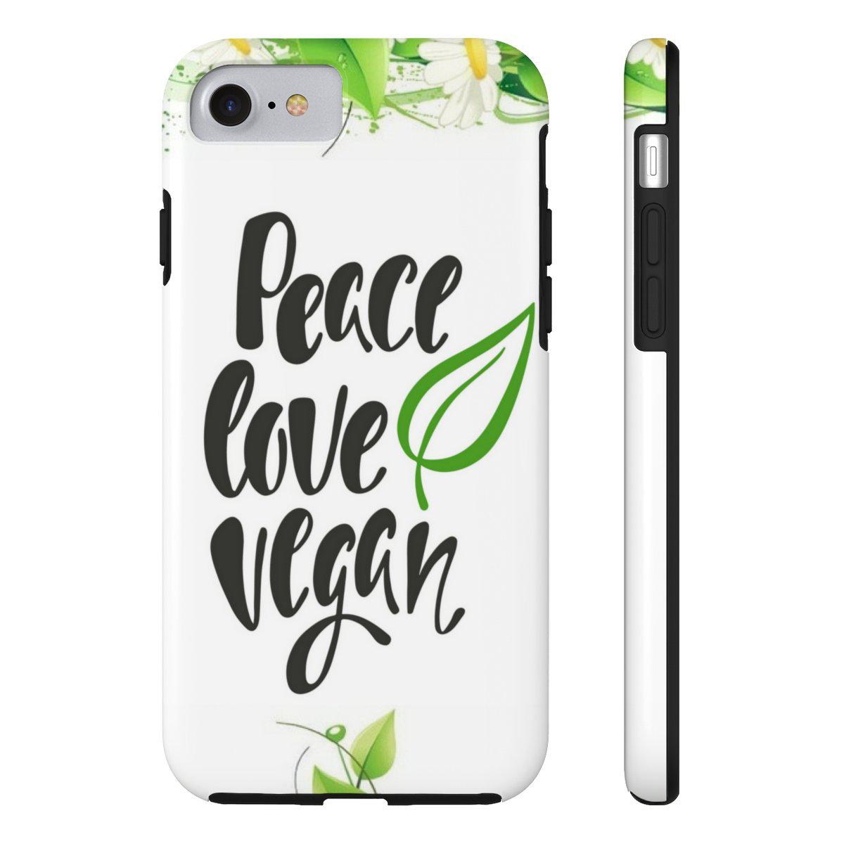 Peace Love Vegan Case Mate Tough Phone Cases