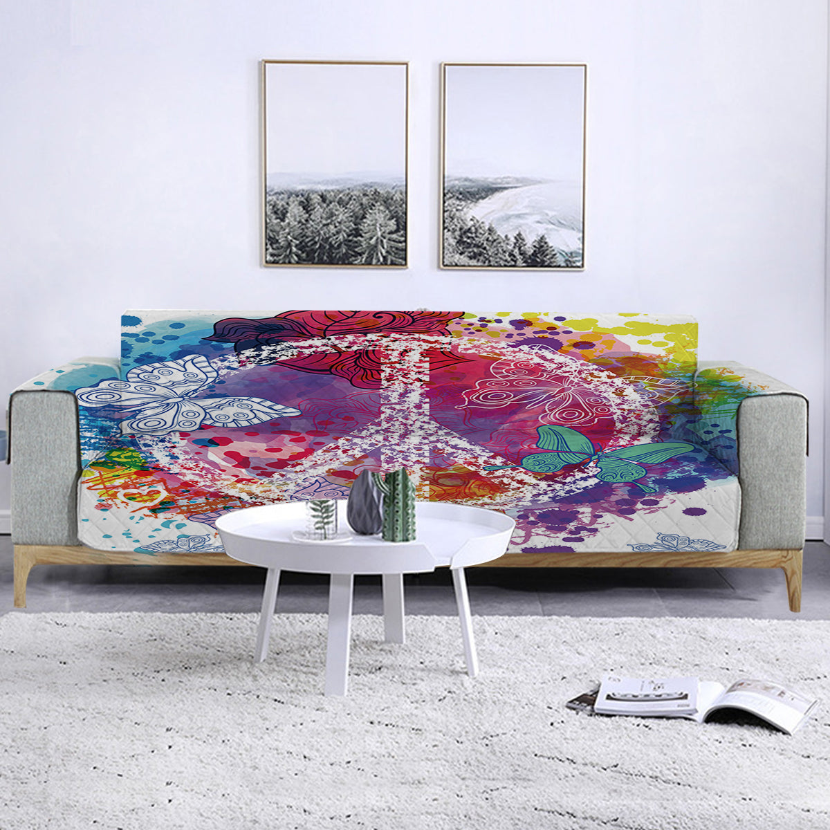 Peace on the Beach Sofa Cover