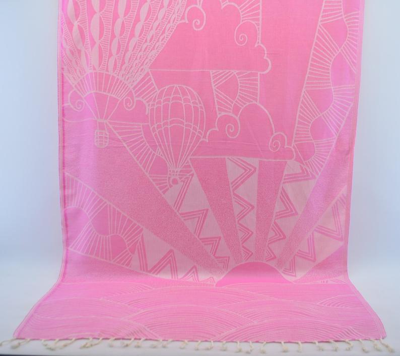 Pink Sunrise 100% Cotton Towel