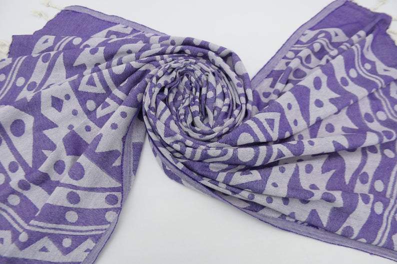 Purple Mandala 100% Cotton Towel