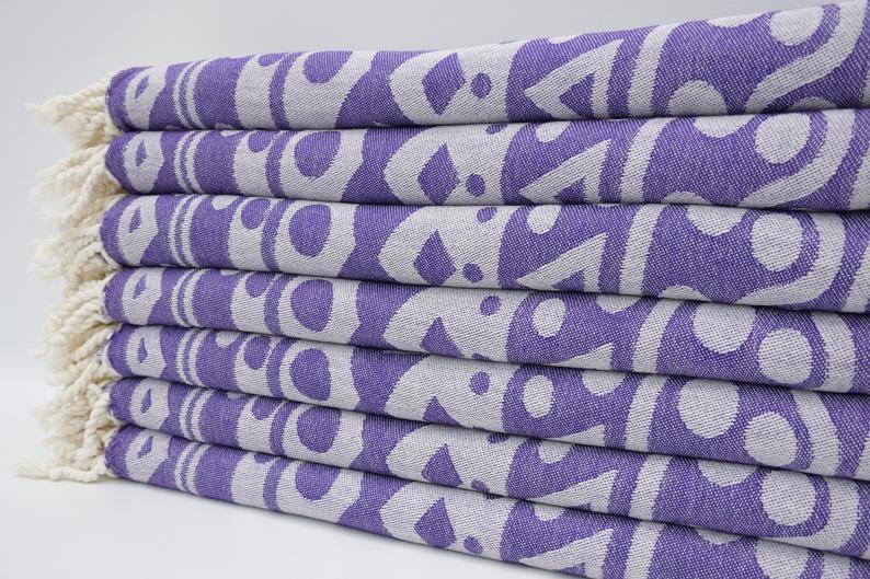 Purple Mandala 100% Cotton Towel