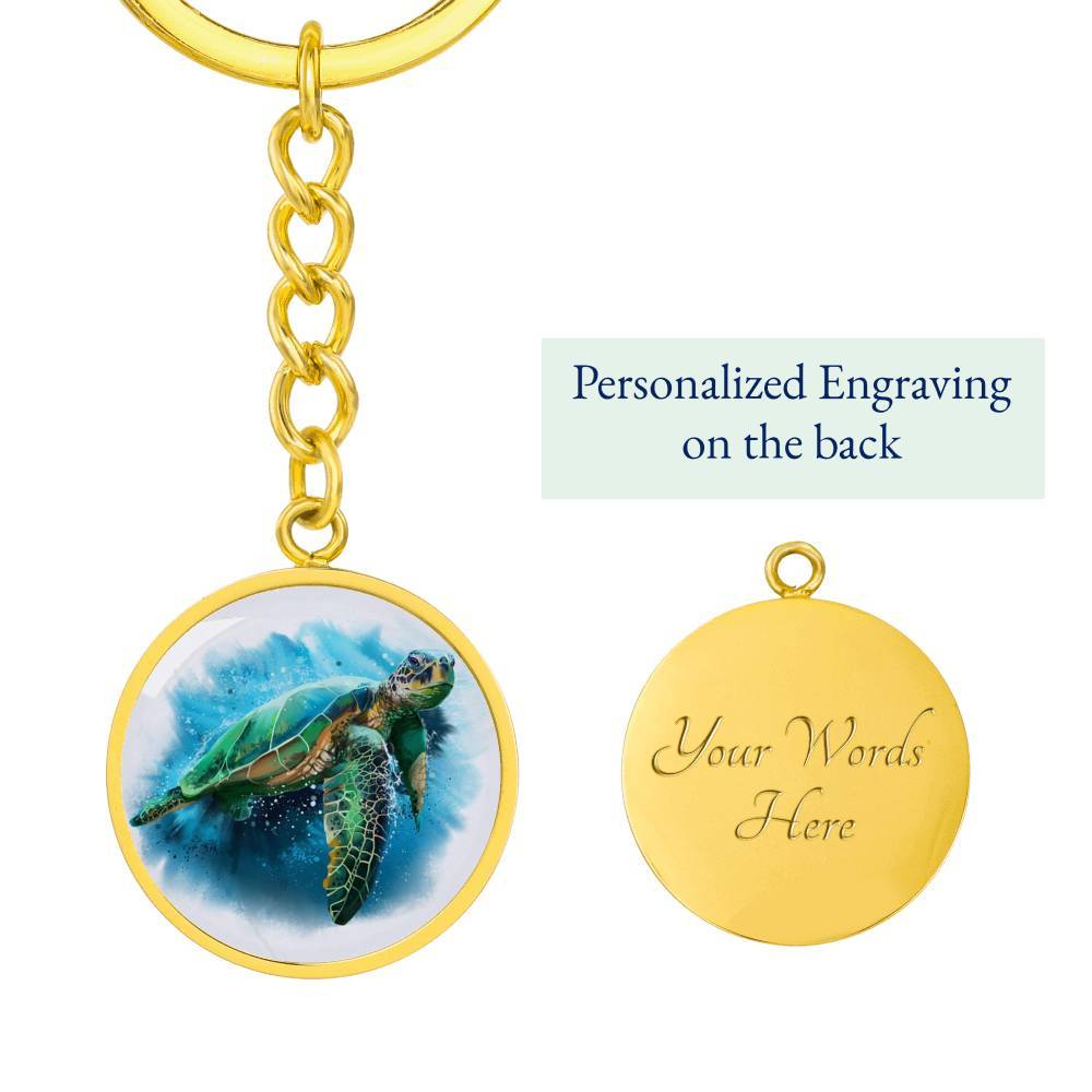 Queen of the Ocean Beachy Keychain