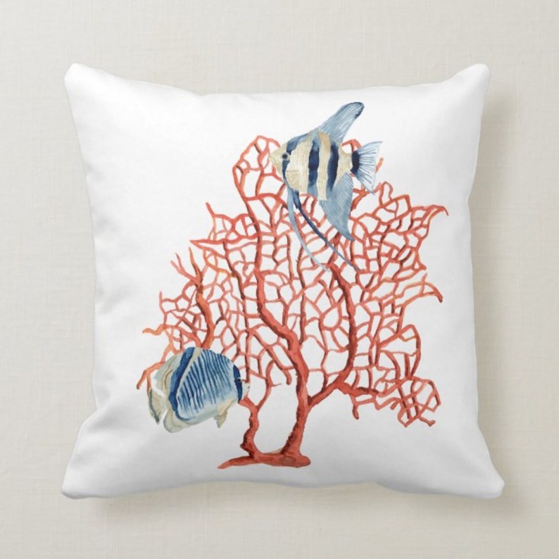 Coral Sealife Set of 4 Pillow Covers
