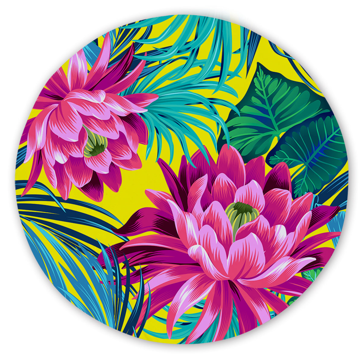 Polynesian Delight Round Sand-Free Towel