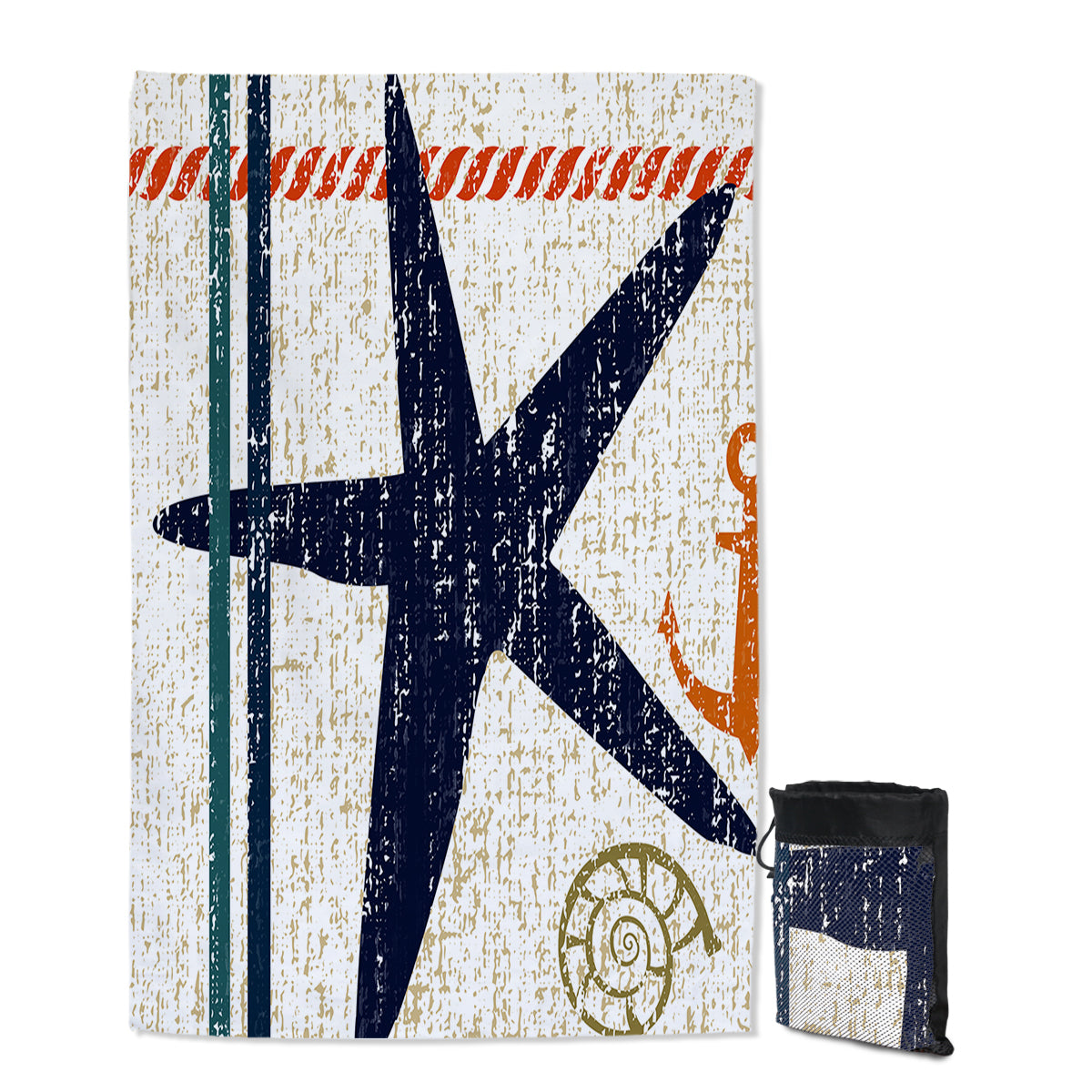 Beachy Starfish Sand Free Towel