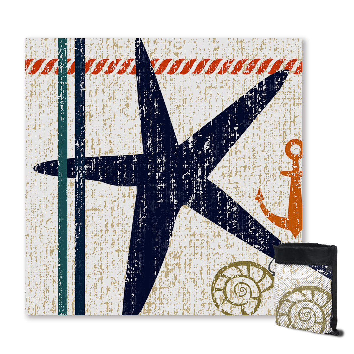 Beachy Starfish Sand Free Towel