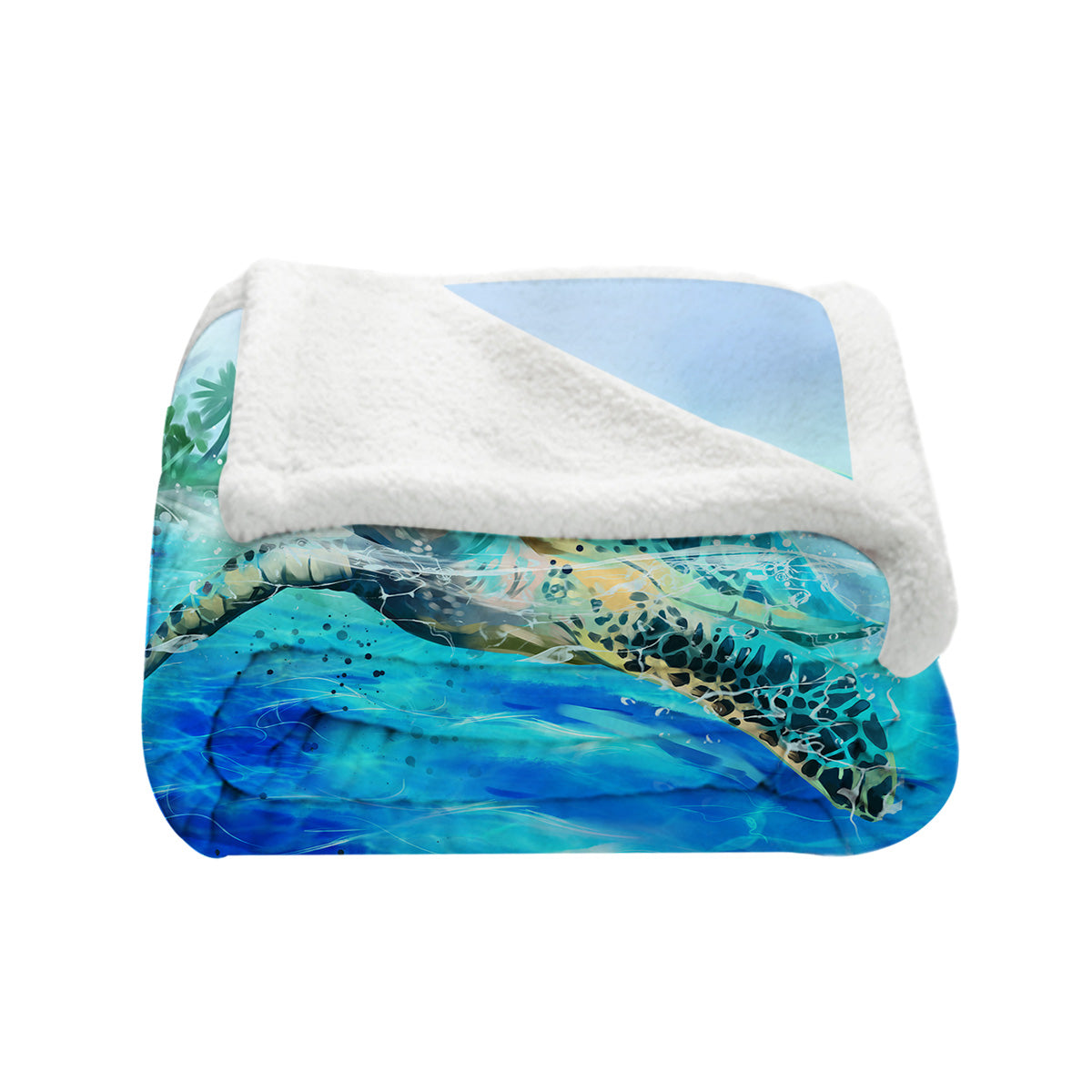 Sea Turtle Life Bedspread Blanket