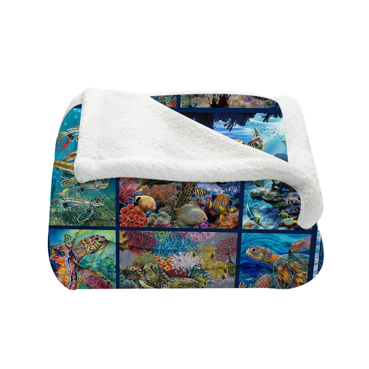 Sea Turtle Living Bedspread Blanket